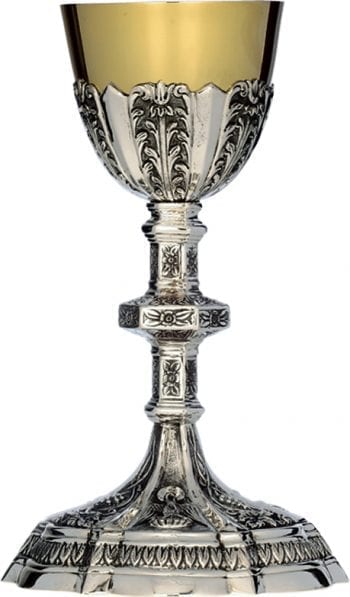 Silver chalice art 2264