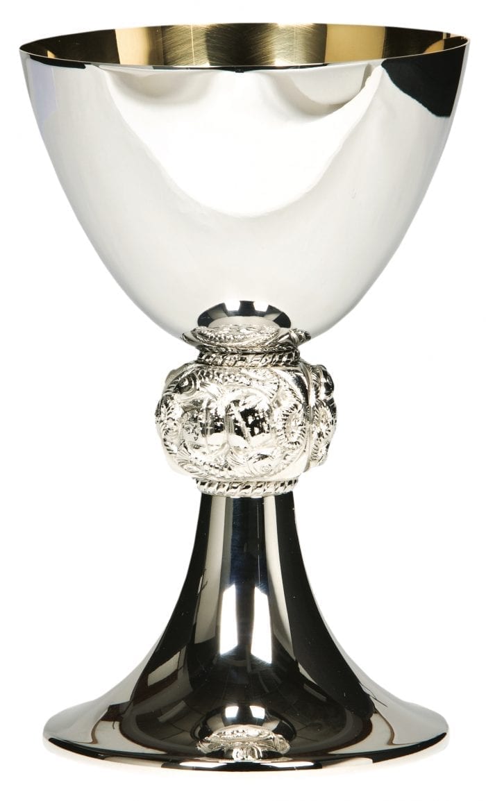 Maranatha Lab "Baruc" goblet in modern style made of silver steel