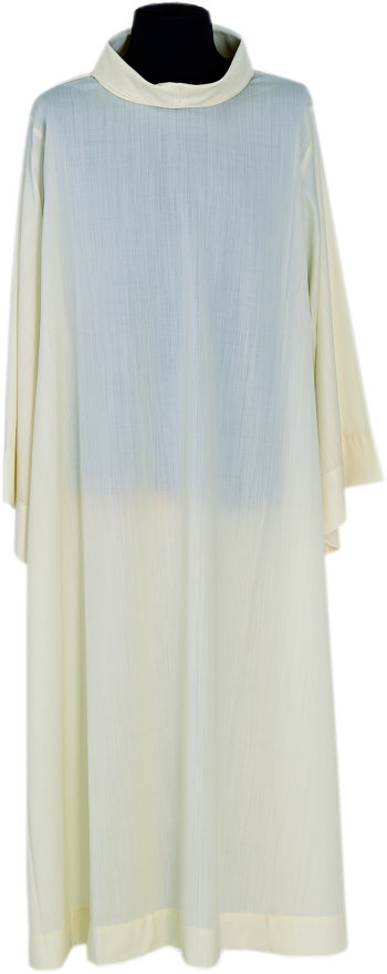 camice taglio gotico Pietrobon in tessuto velo di pura lana dalla vestibilità vestibilità moderna e ampia. Confezione sartoriale made in Italy