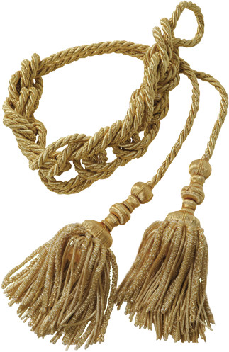 Cingolo dorato "Corinto"  interamente realizzato in seta con fili dorati
