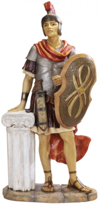 Centurione Fontanini cm 125 statua per Natività in resina dipinta a mano ad effetto legno