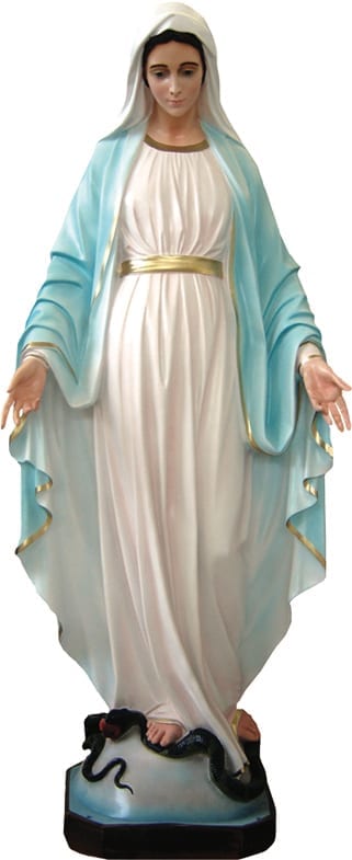 Immaculate statue in oil painted resin available in different heights. Valuable artifact and made in Italy quality