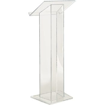 Stem lectern in modern style stem plexiglass with essential and unrecoo decoration lines