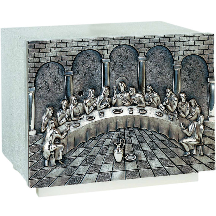 Tabernacle Last Supper silver modern style
