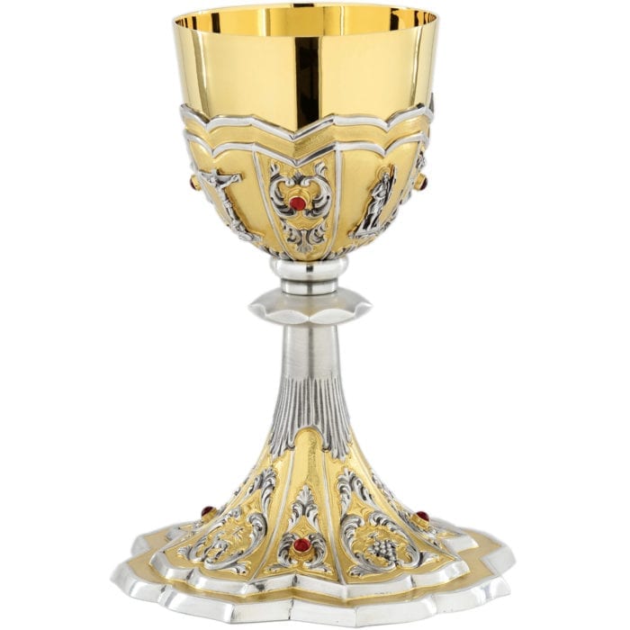 Glass "Capernaum" Maranatha Lab classic style in two-tone brass hand-dyed