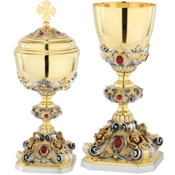 Maranatha Lab Jericho set consisting of glass and in lost wax casting, two-tone with stones set
