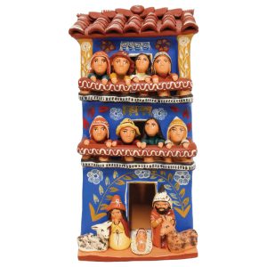 Presepe peruviano in terracotta