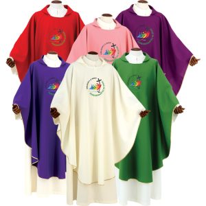 Casula giubileo in tessuto micromonastico